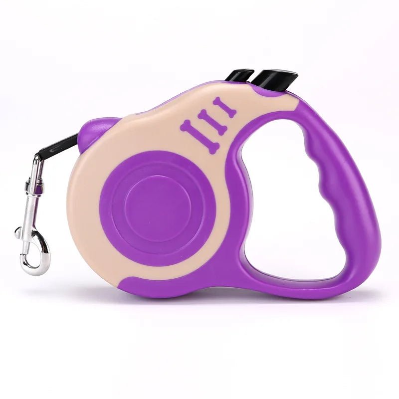 3M/5M Retractable Dog Leash With One - Touch Lock - Durable Automatic Pet Leash for Small & Medium Dogs and Cats (Multiple Colors)
