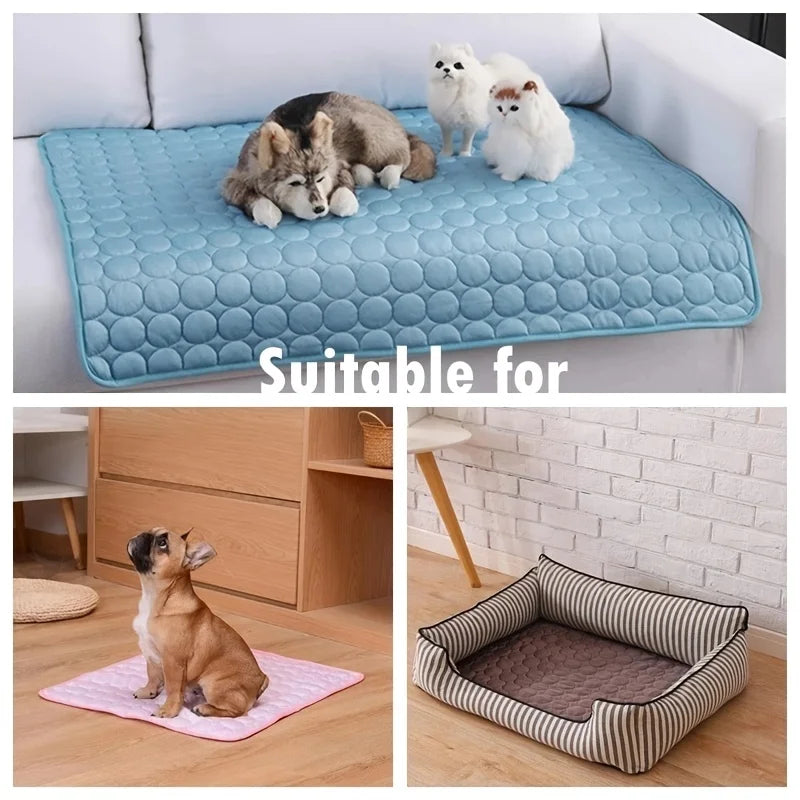 Cooling Pet Mat - Summer Ice Pad For Dogs & Cats (Multiple Size)