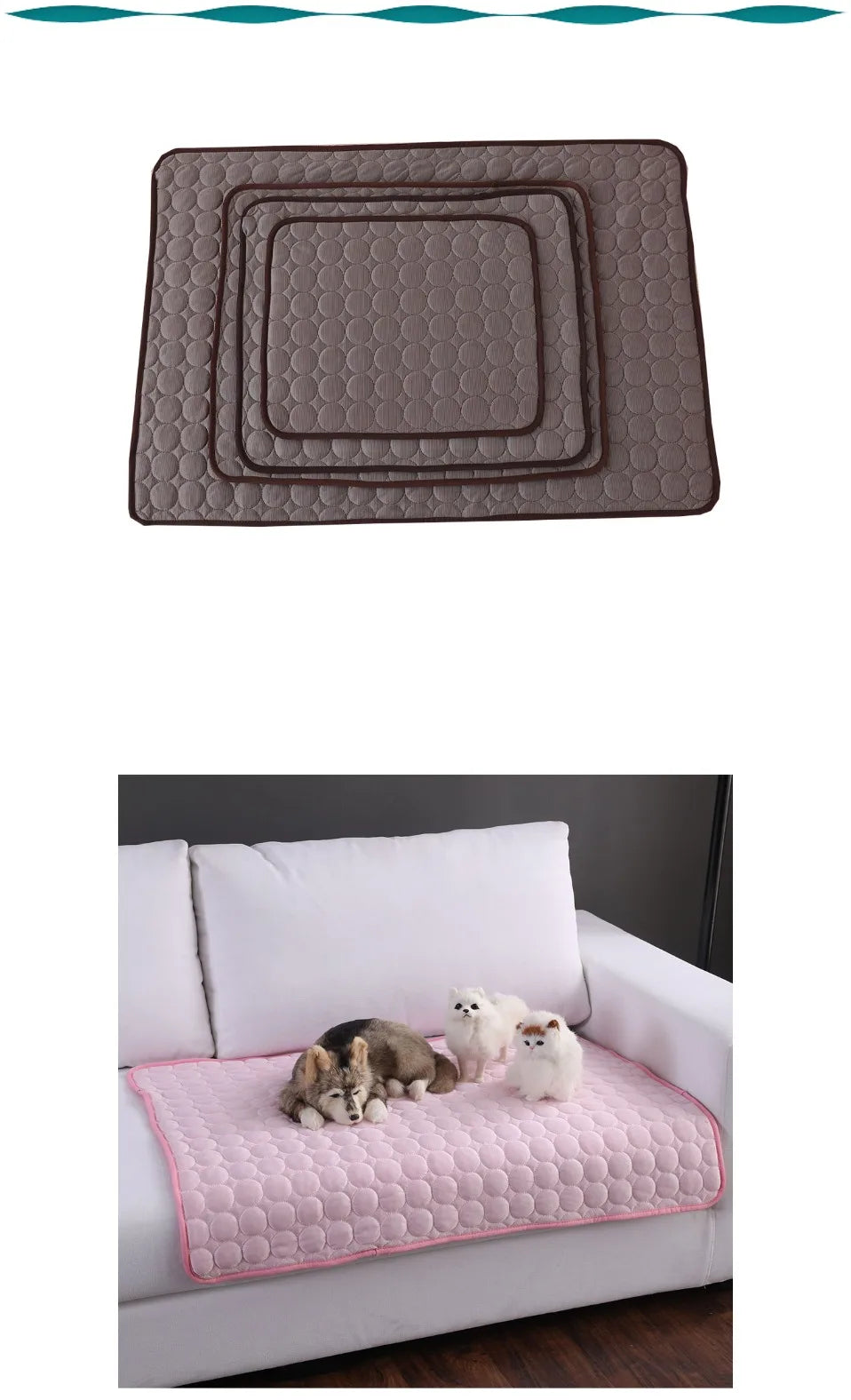 Cooling Pet Mat - Summer Ice Pad For Dogs & Cats (Multiple Size)
