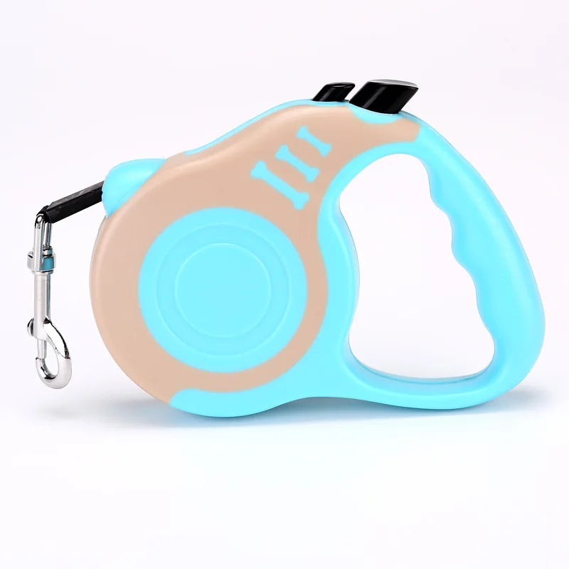 3M/5M Retractable Dog Leash With One - Touch Lock - Durable Automatic Pet Leash for Small & Medium Dogs and Cats (Multiple Colors)