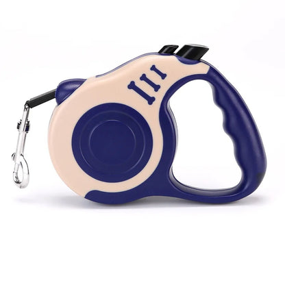 3M/5M Retractable Dog Leash With One - Touch Lock - Durable Automatic Pet Leash for Small & Medium Dogs and Cats (Multiple Colors)