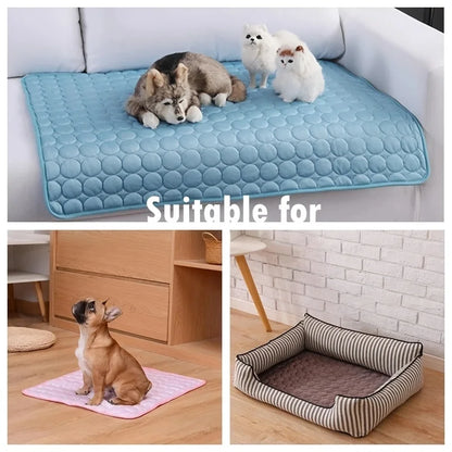 Cooling Pet Mat - Summer Ice Pad For Dogs & Cats (Multiple Size)